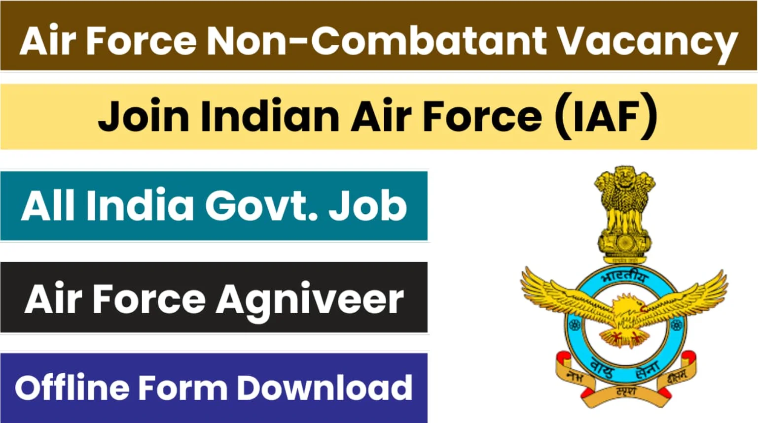 Air Force Agniveer Non-Combatant Vacancy